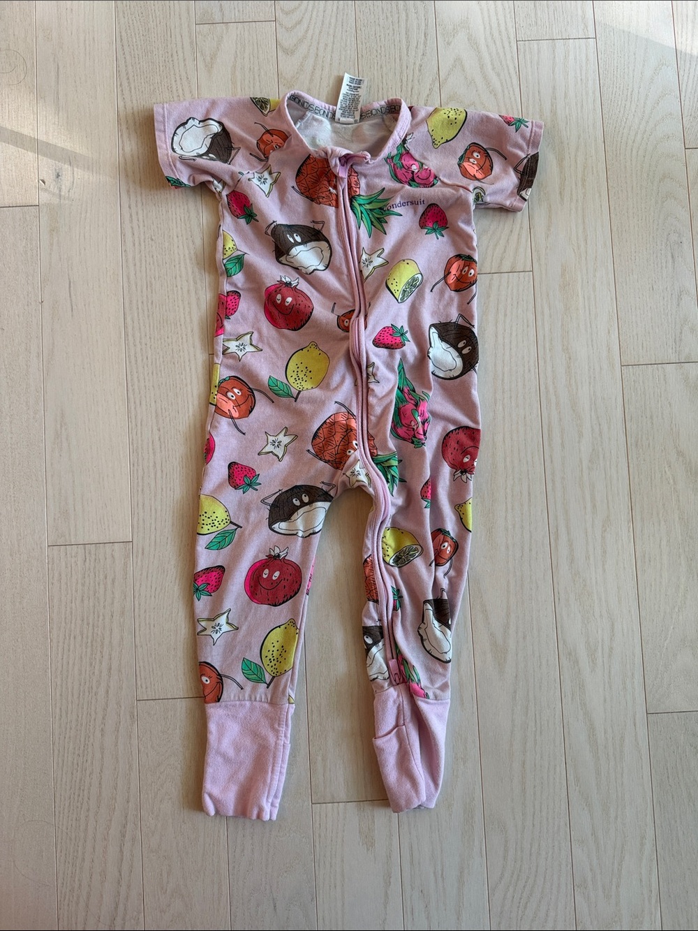 Bonds Pink Fruit wondersuit 18-24